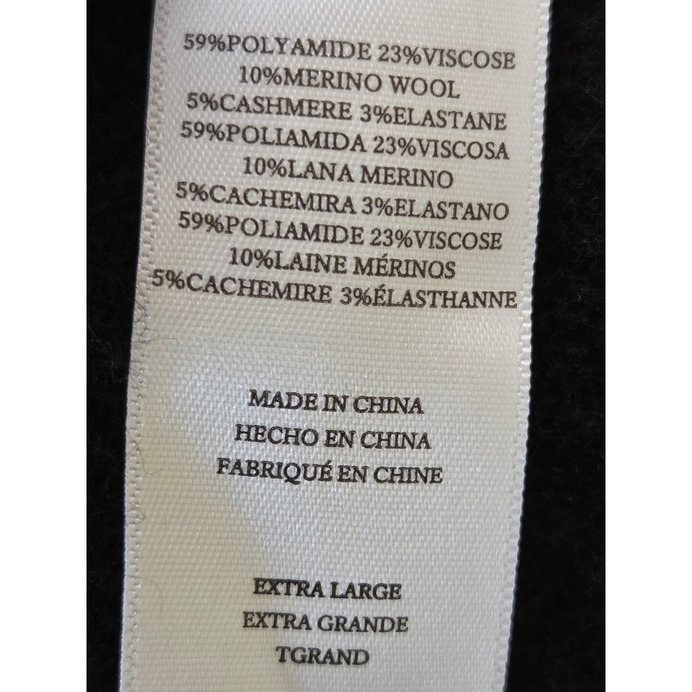 Rails Matilda Cardigan Wool Cashmere Blend‎ Womens XL Black NWT $228 - Picture 9 of 9